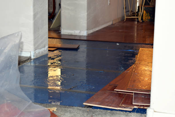 Professional Emergency Water Damage Restoration technician working in Ashville, OH